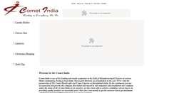 Desktop Screenshot of cometindia.org